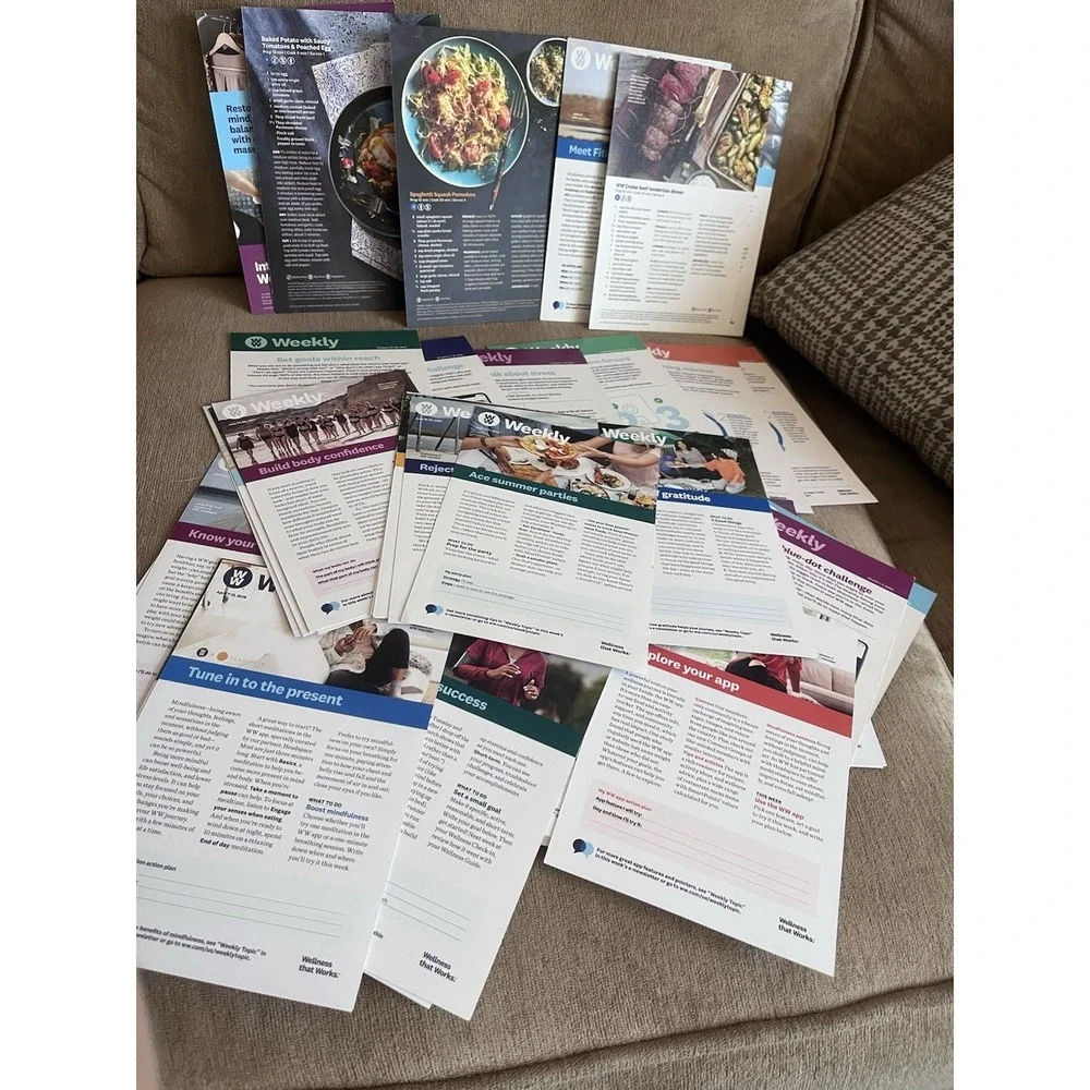 48 Weight Watchers Weekly Booklets Flyers Recipe Weight Loss Ideas